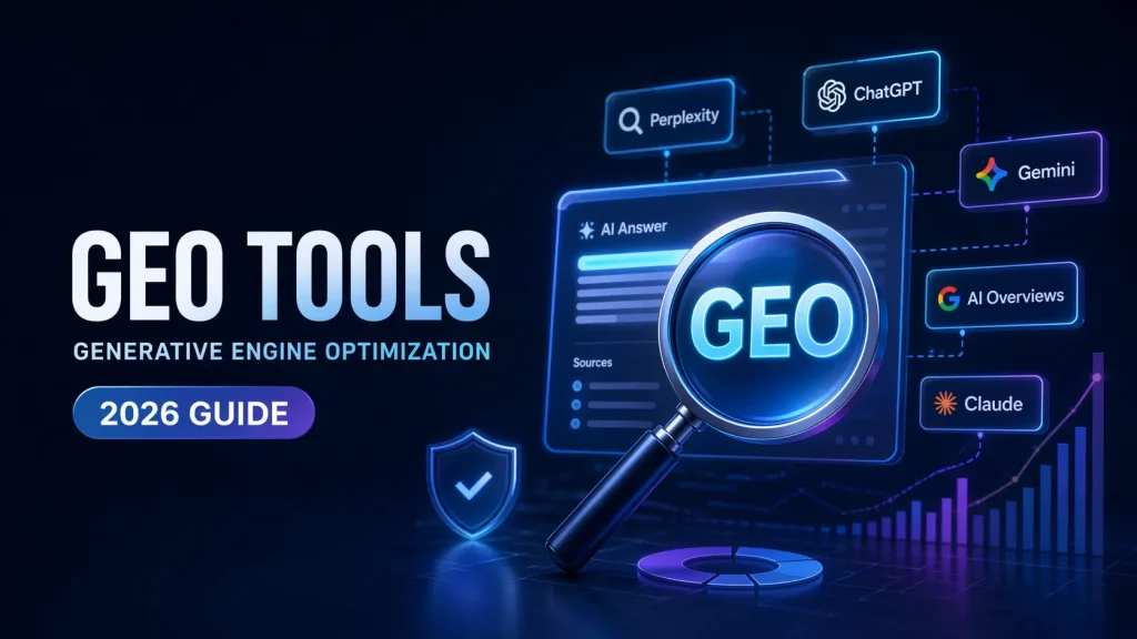 AI search optimization tools for GEO, tracking citations, visibility, and presence across generative engines like ChatGPT, Gemini, and Perplexity